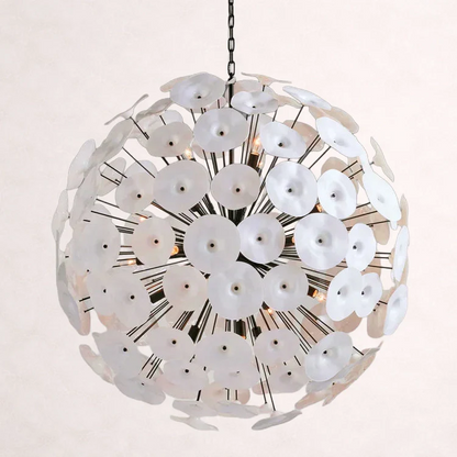 Lily Round Chandelier in Black