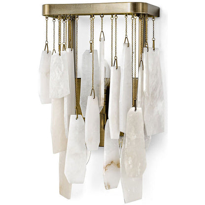 Crest Alabaster Wall Sconce