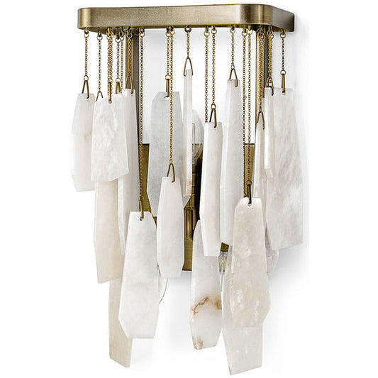 Crest Alabaster Wall Sconce