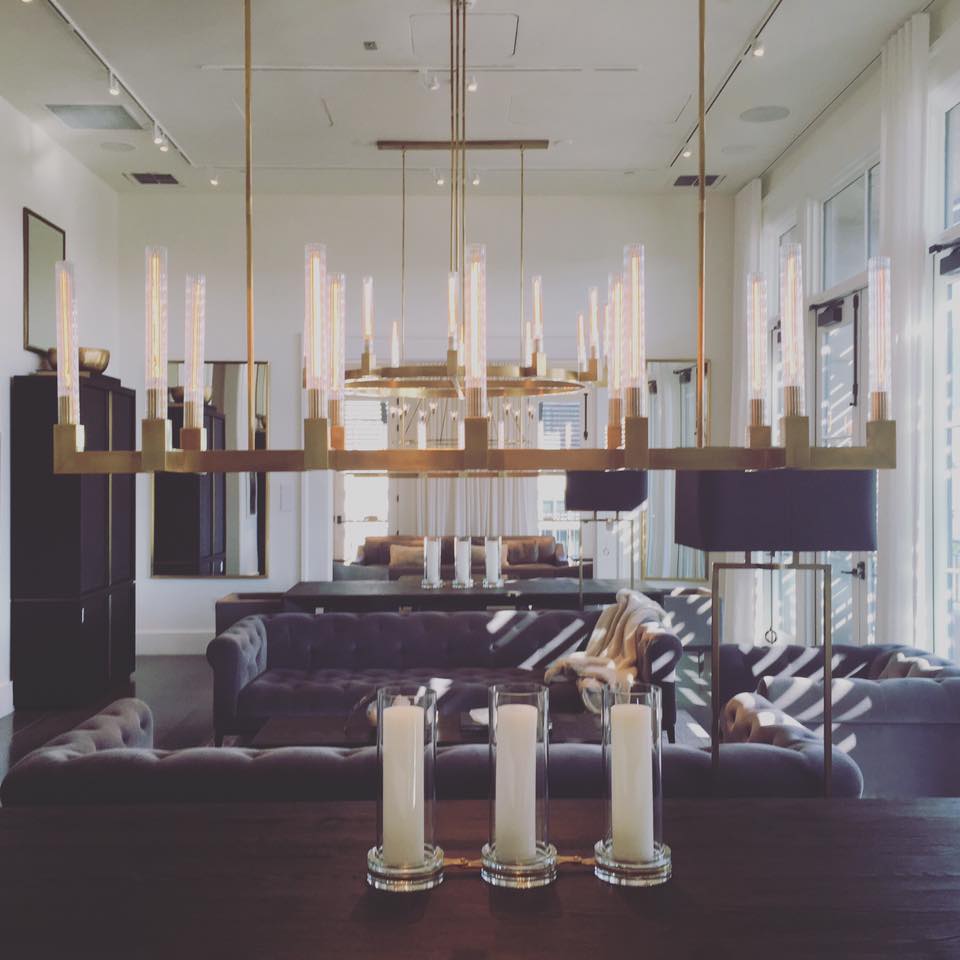 Modern Linear Round/Linear Tubular Glass Chandelier for Dining Room/Kitchen Island