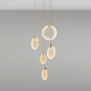 Queenie Alabaster Drop Long Round Chandelier - Richardrider