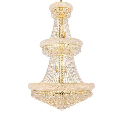 Kaler Elegant Luxury Living Room Three Tier Crystal Chandelier 30" D - Richardrider
