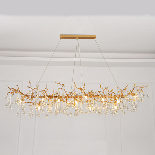 Iris Raindrop Clear Crystal Branch Chandelier - Richardrider