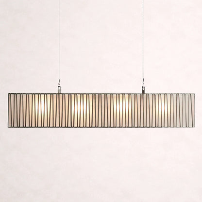 Art Glass Jeunet Rectangular Chandelier