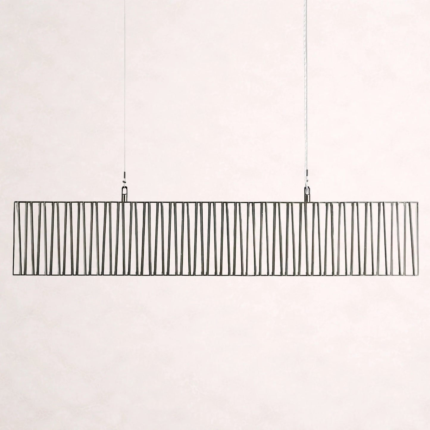 Art Glass Jeunet Rectangular Chandelier