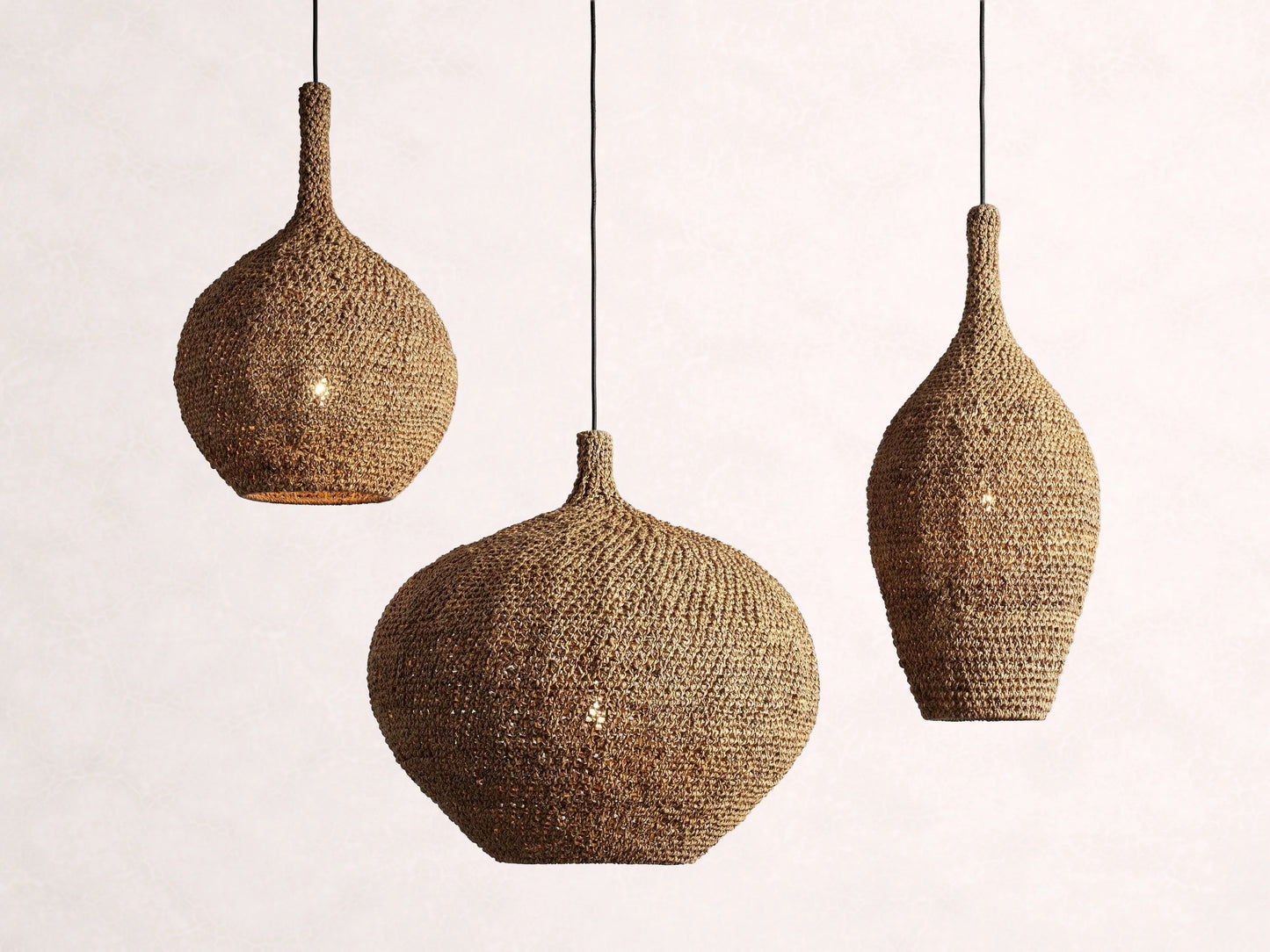 Canela Natural Rope 26" Pendant