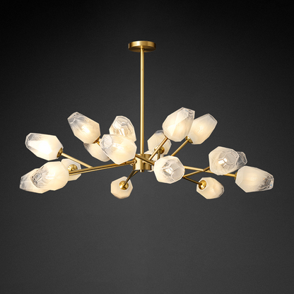Mandy Modern Art Glass Lampshade Chandelier For Living Room - Richardrider