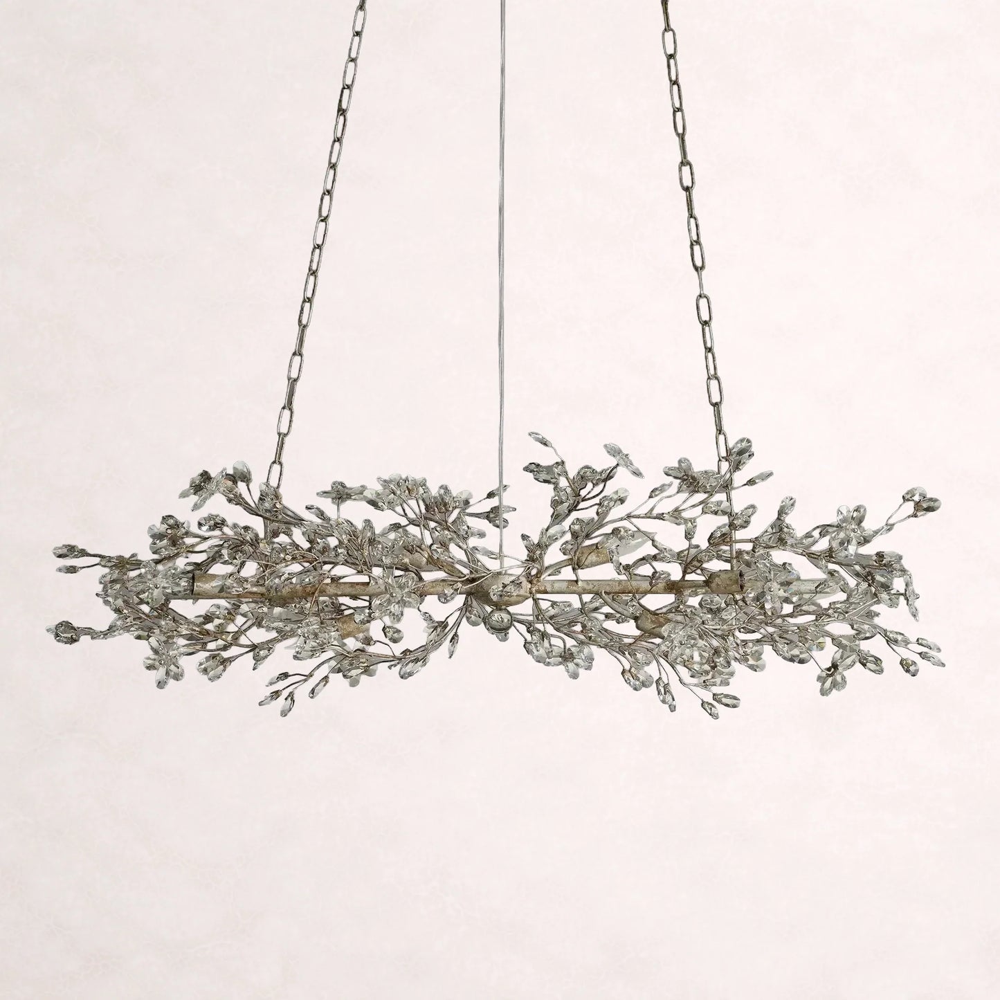 Crystal Flowers Fiore Linear Chandelier