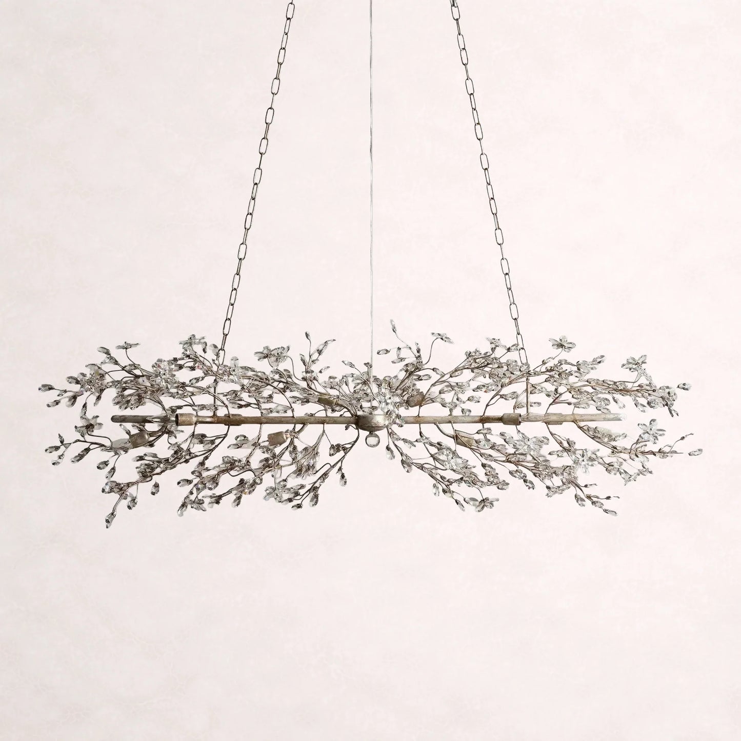 Crystal Flowers Fiore Linear Chandelier