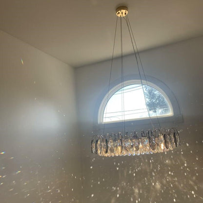 Luxurious K9 Crystal Chandelier Modern Ceiling Light Fixtures Set for Living Room/Dining Room