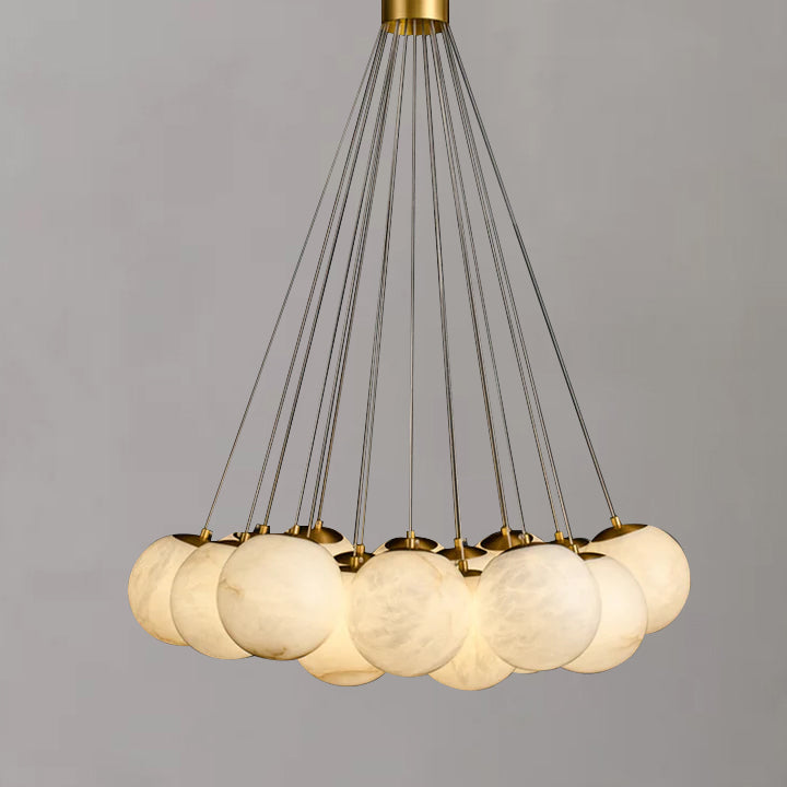 Alabaster Globe Art Pendant Light - Richardrider