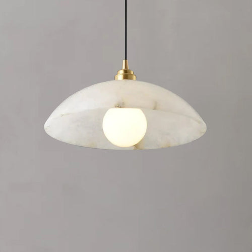 Alabaster Dome Pendant Light, Hanging Light For Living Room - Richardrider