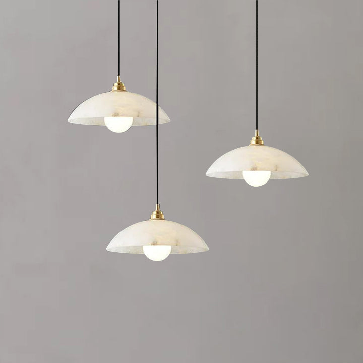 Alabaster Dome Pendant Light, Hanging Light For Living Room - Richardrider