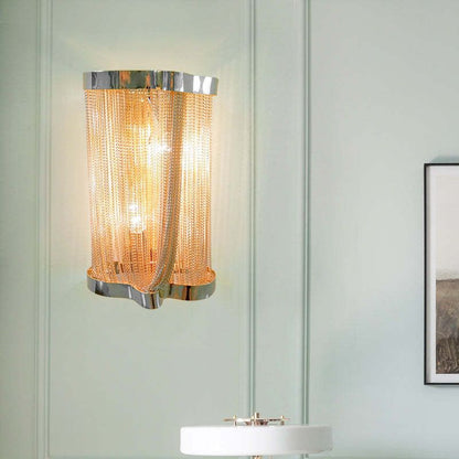 Ashley Aluminum Chain Tassel Wall Sconce - Richardrider