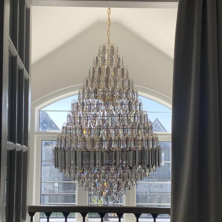 Staircase/Foyer Chandelier With High Clarity Crystals Luxury Ceiling Light - Richardrider