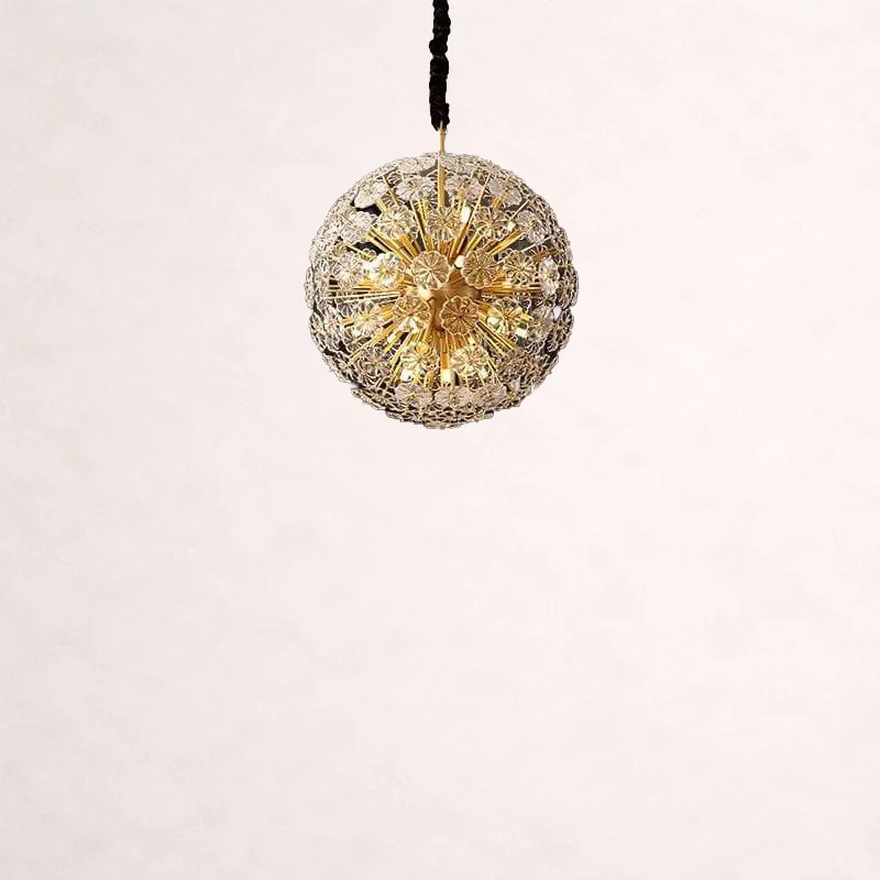 Classic Brass Dandelion Chandelier