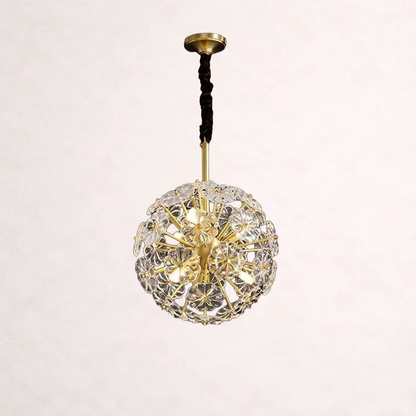 Classic Brass Dandelion Chandelier
