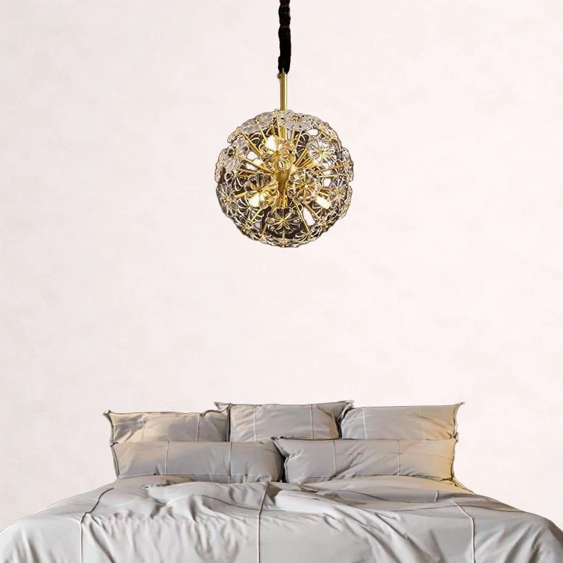 Classic Brass Dandelion Chandelier