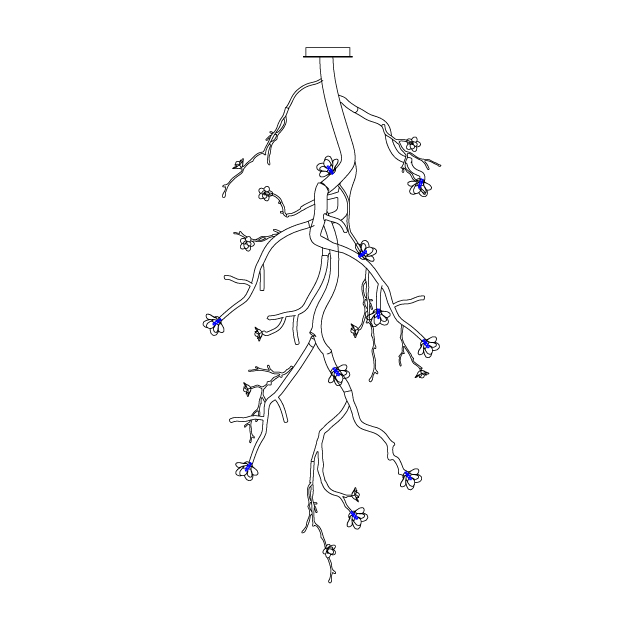 Large Long Branch Flower Chandelier - Richardrider