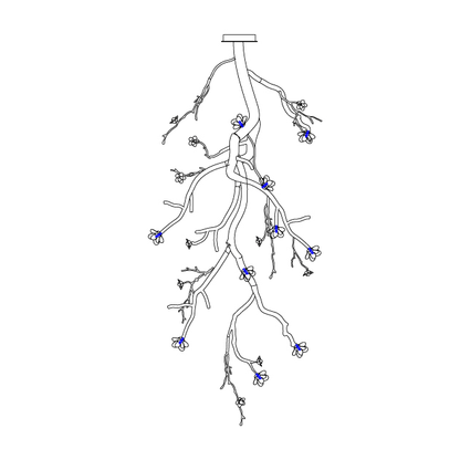 Large Long Branch Flower Chandelier - Richardrider