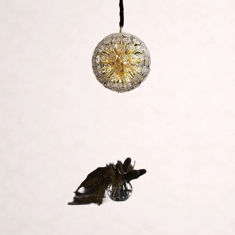 Classic Brass Dandelion Chandelier