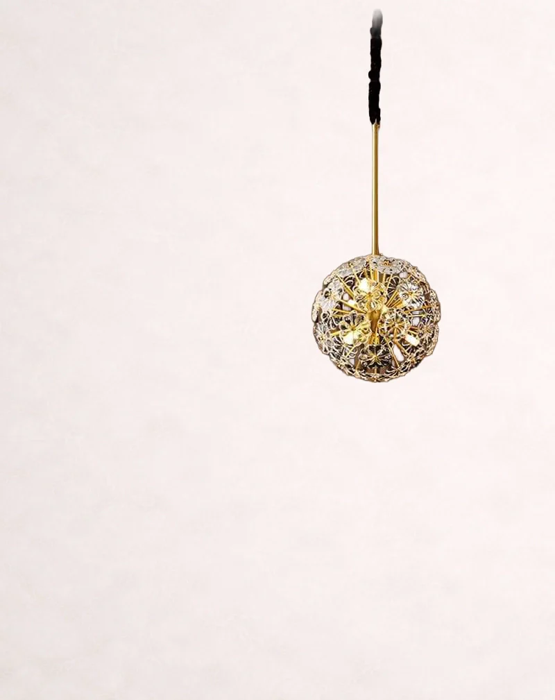 Classic Brass Dandelion Chandelier