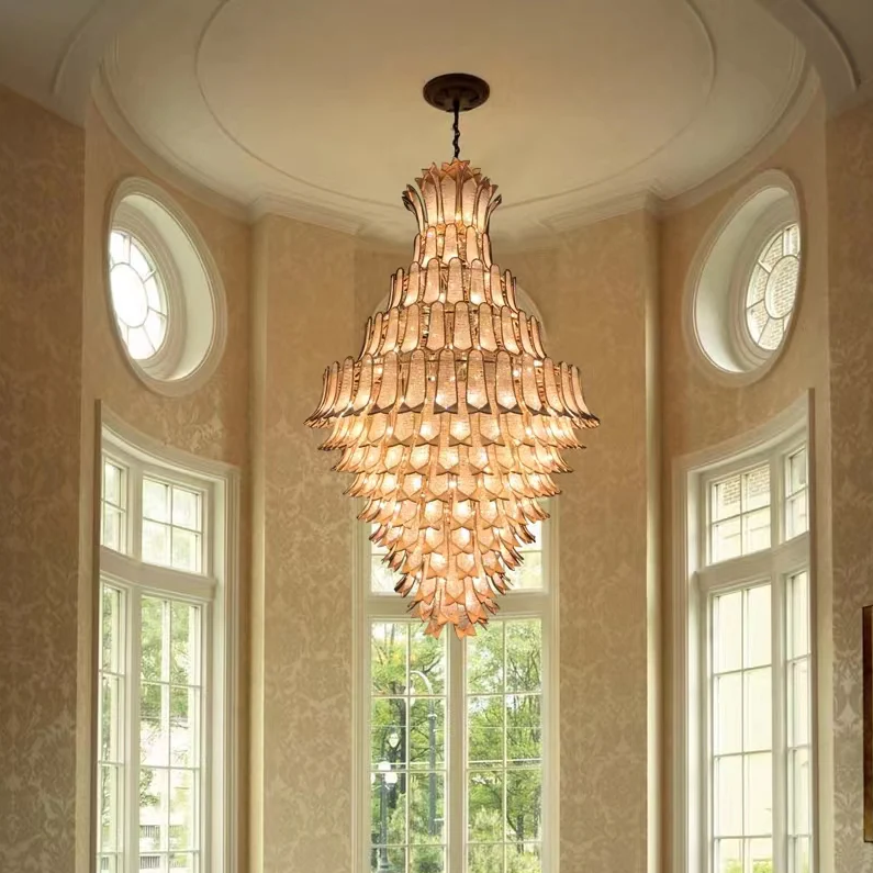 Extra Large Luxury Multi-tier Gold Crystal Chandelier for Stairs/Large High-ceiling Room - Richardrider