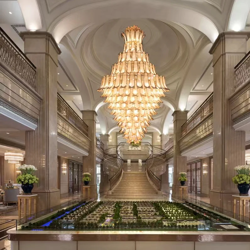 Extra Large Luxury Multi-tier Gold Crystal Chandelier for Stairs/Large High-ceiling Room - Richardrider