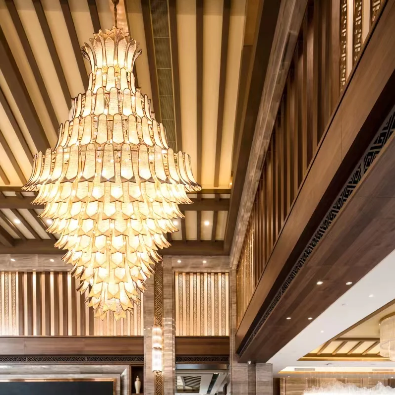 Extra Large Luxury Multi-tier Gold Crystal Chandelier for Stairs/Large High-ceiling Room - Richardrider