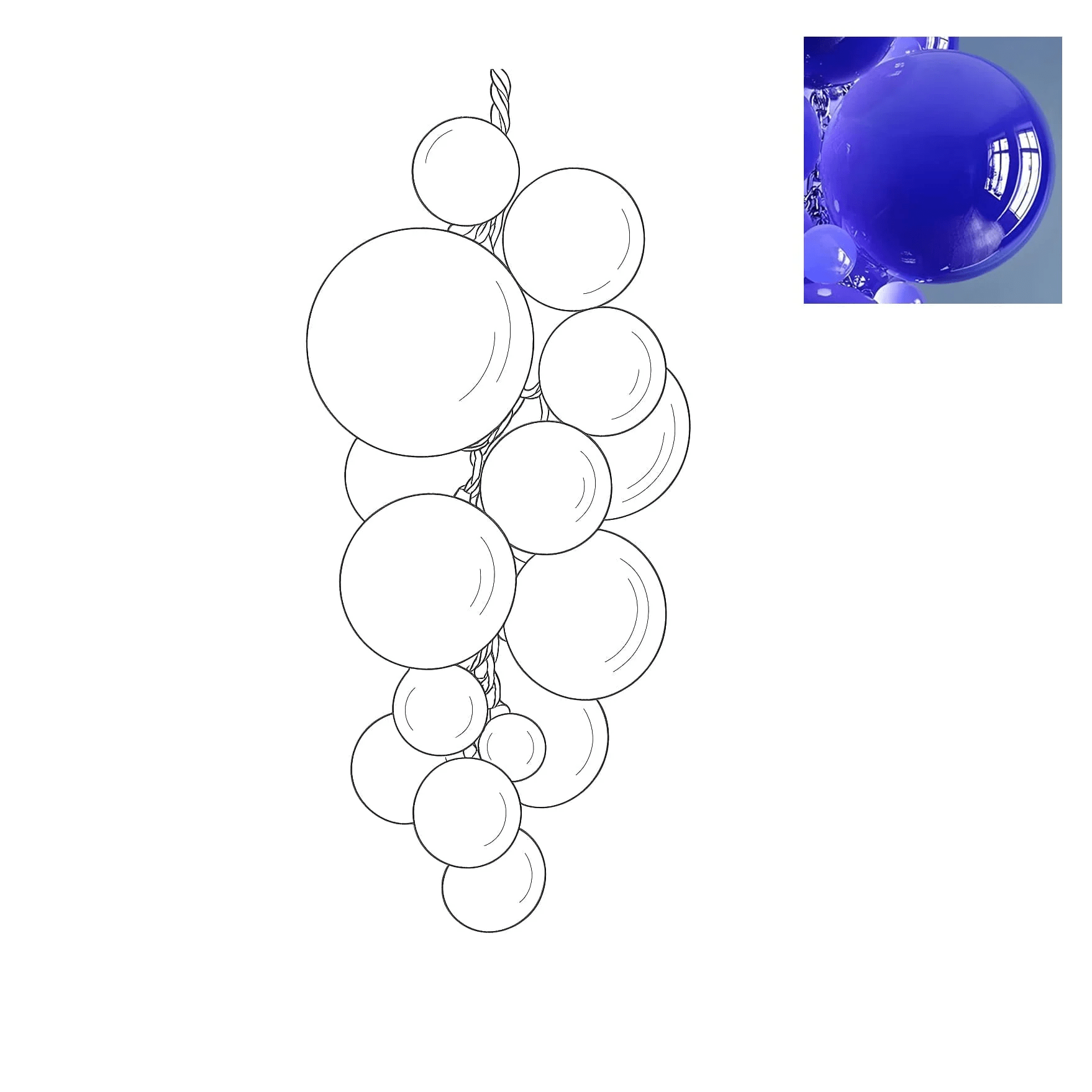 Velymo Grapetta Chandelier - Richardrider