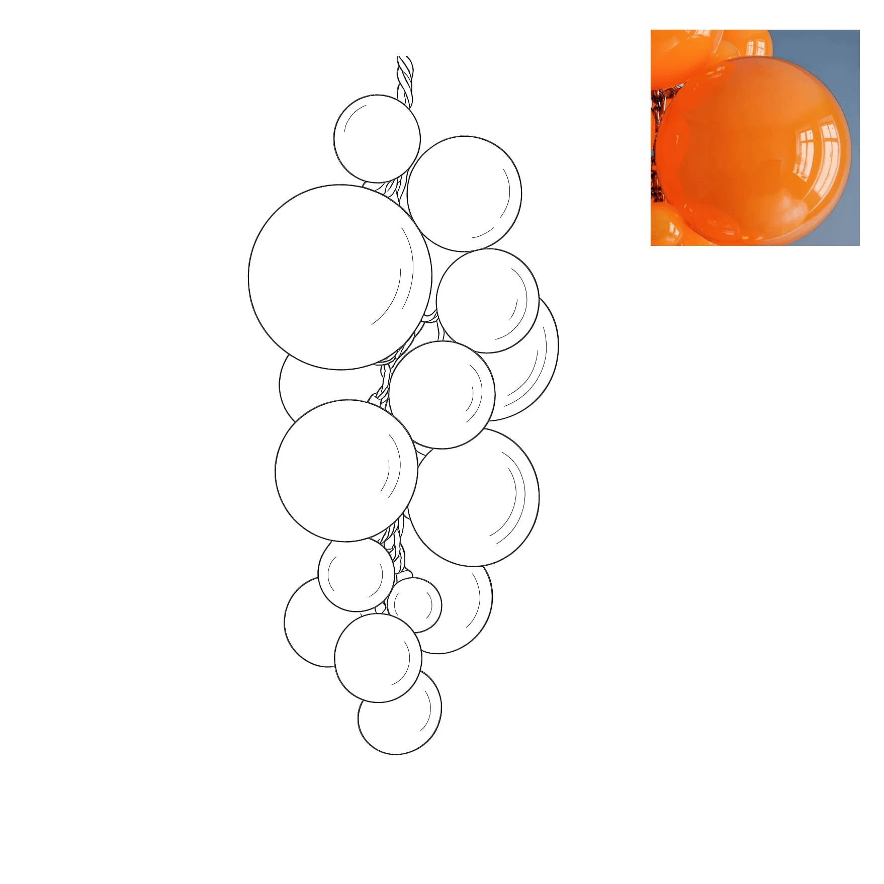 Velymo Grapetta Chandelier - Richardrider