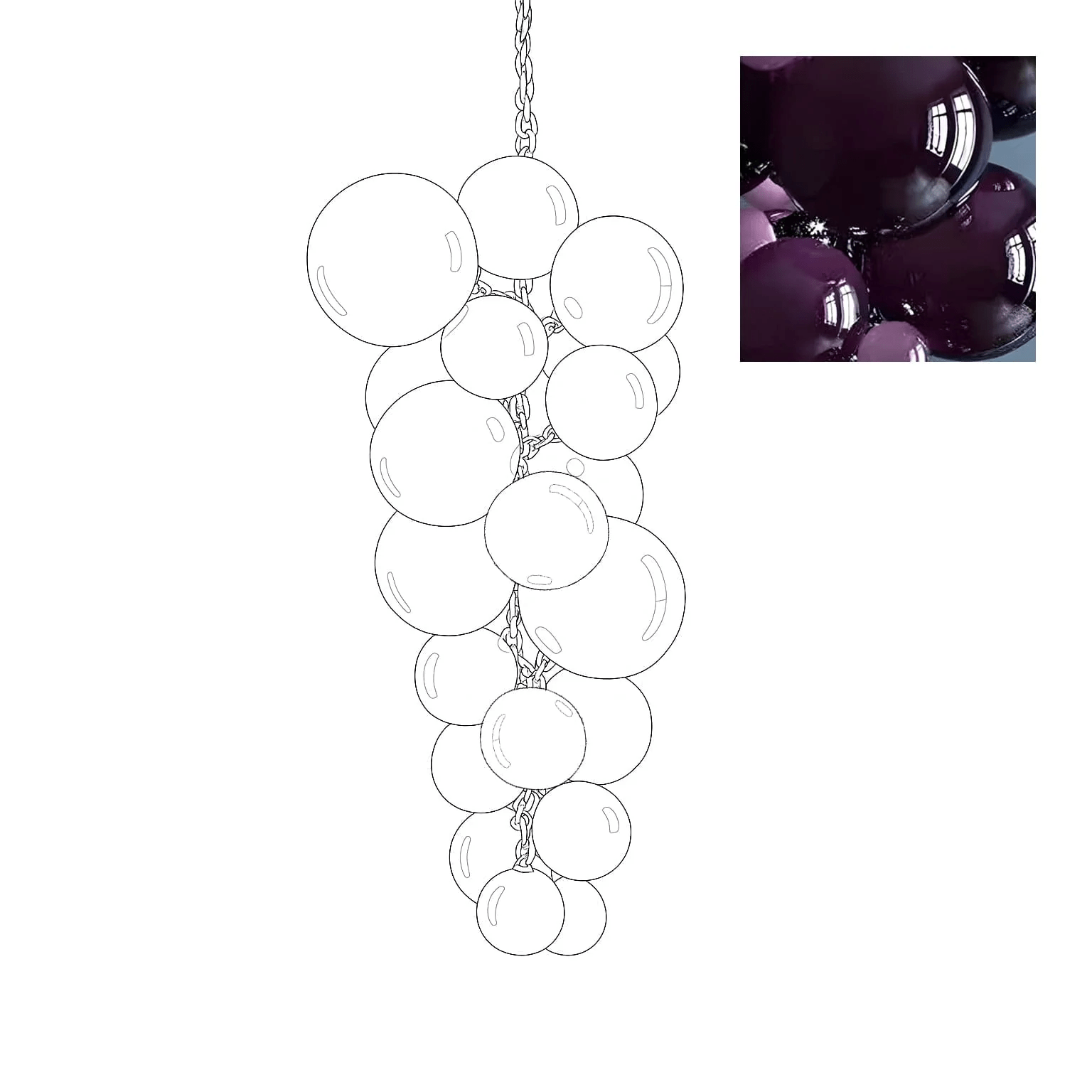 Velymo Grapetta Chandelier - Richardrider