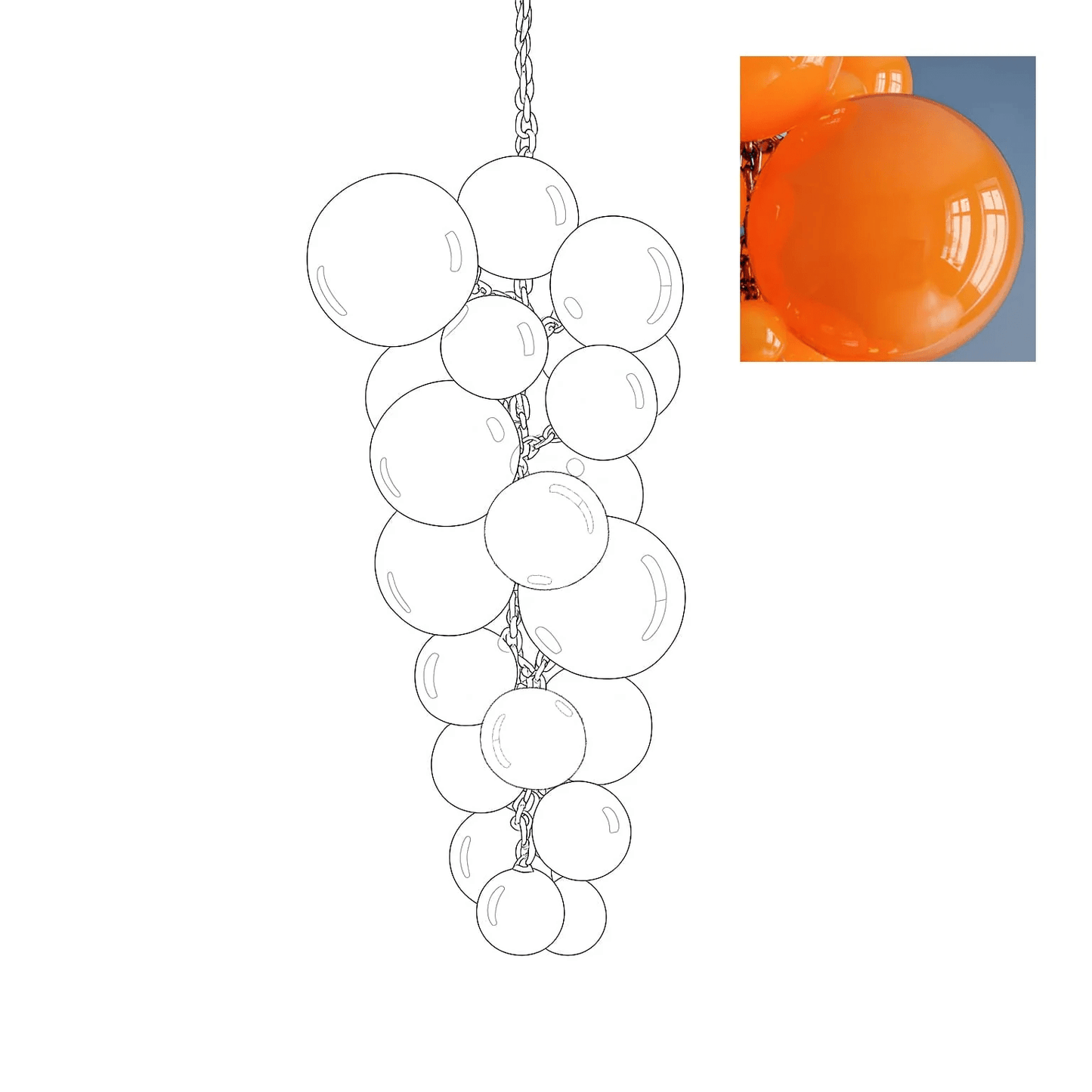 Velymo Grapetta Chandelier - Richardrider