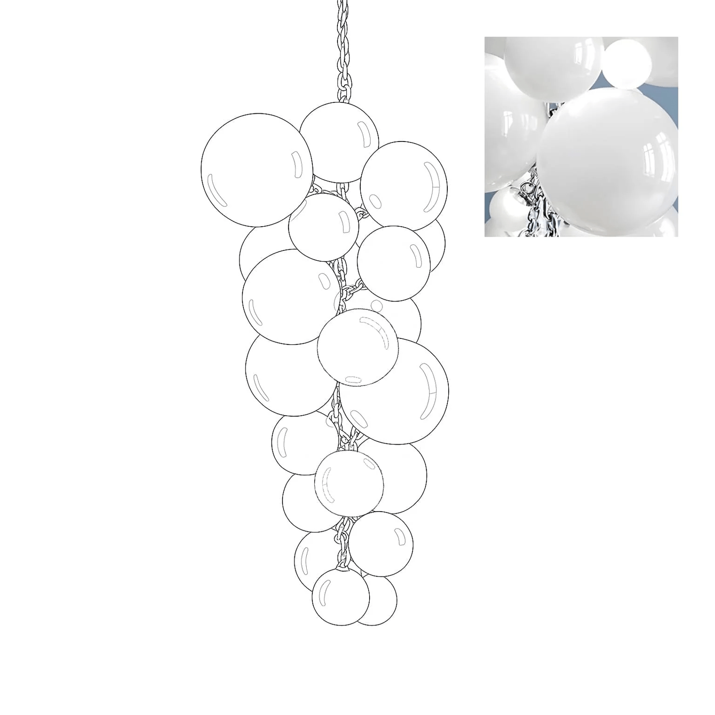 Velymo Grapetta Chandelier - Richardrider