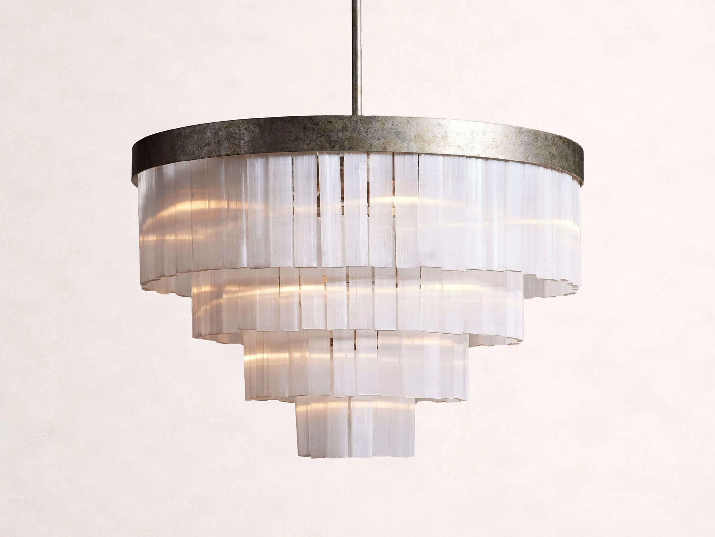 Cameron 4 Tier Selenite Chandelier