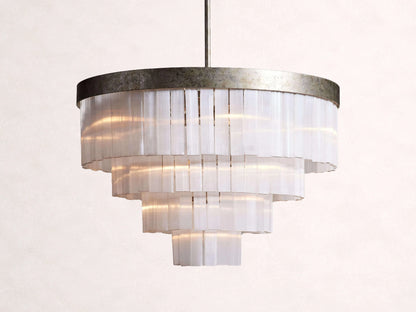 Cameron 4 Tier Selenite Chandelier