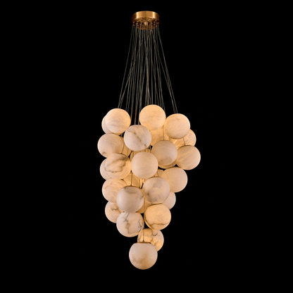 Cluster Alabaster Globe Chandelier - Richardrider