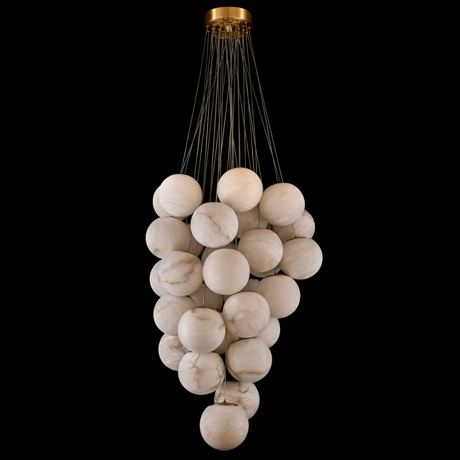Cluster Alabaster Globe Chandelier - Richardrider
