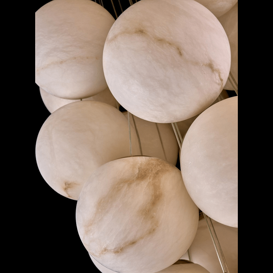 Cluster Alabaster Globe Chandelier - Richardrider
