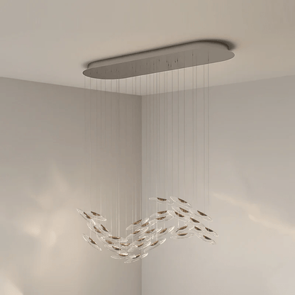 Moonlight Whispers Crystal Spiral Chandelier