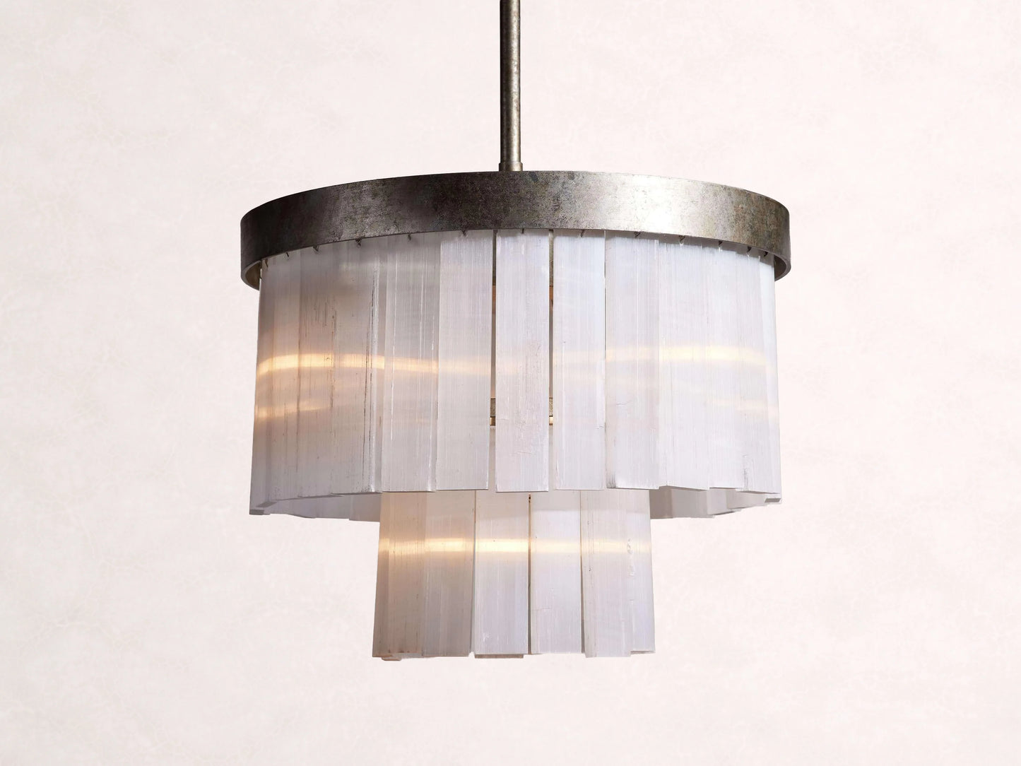 Cameron 2 Tier Selenite Chandelier