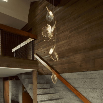 Luminous Glass Petals Pendant Lamp