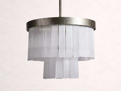 Cameron 2 Tier Selenite Chandelier