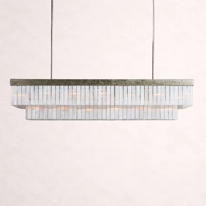 Cameron Rectangular Selenite Chandelier