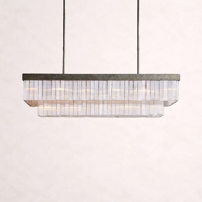 Cameron Rectangular Selenite Chandelier