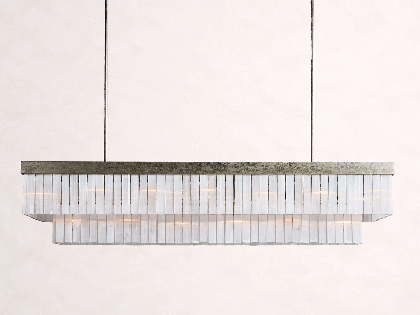 Cameron Rectangular Selenite Chandelier