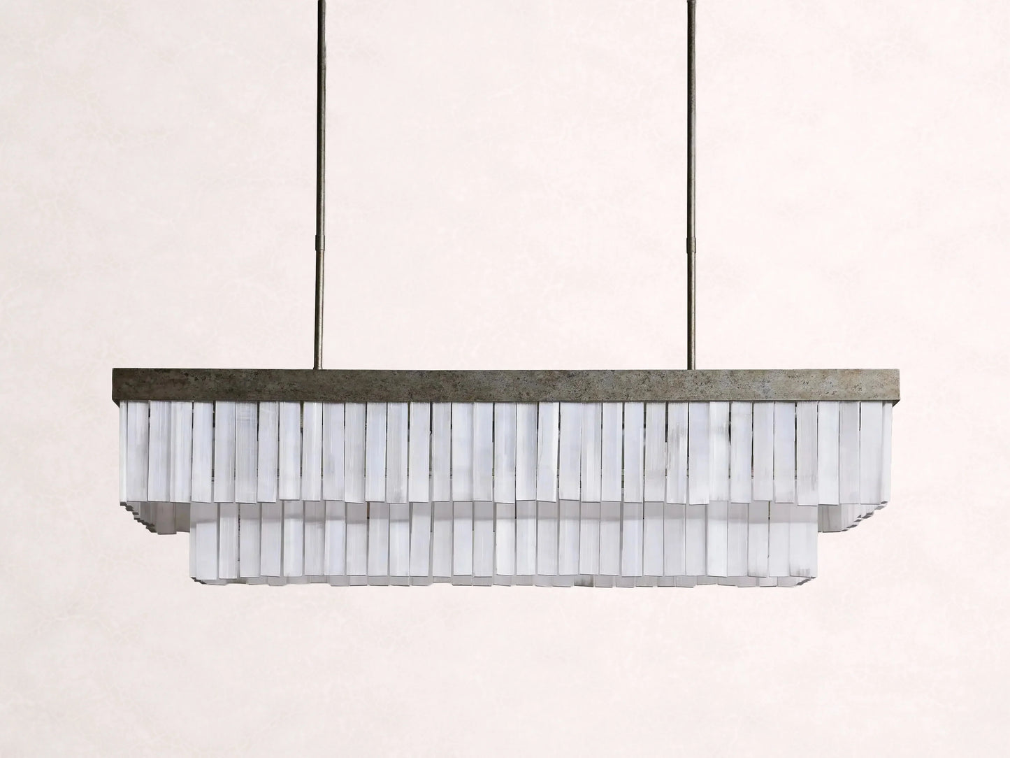 Cameron Rectangular Selenite Chandelier
