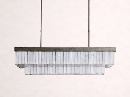 Cameron Rectangular Selenite Chandelier