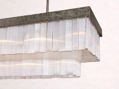 Cameron Rectangular Selenite Chandelier