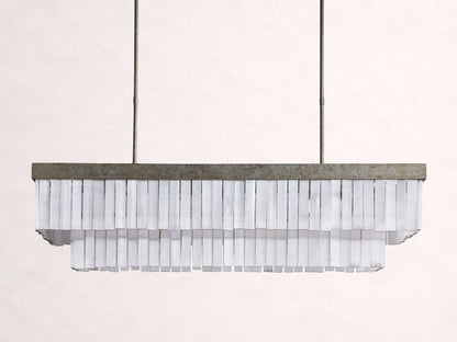 Cameron Rectangular Selenite Chandelier